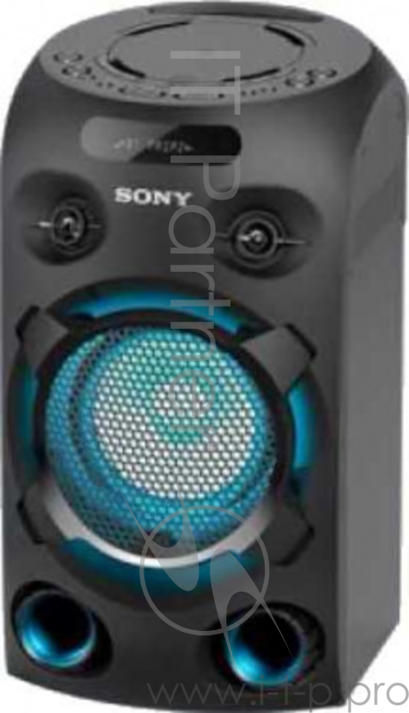 Sony MHC-V02 музыкальный центрОдноблочная минисистема : Bluetooth, CD/USB/FM, Караоке (2 входа для микрофона), вход для гитары, Диджей эффекты, управление со смартфона, Party chain- возможность соединения нескольких аудио устройств (по Bluetooth), уп