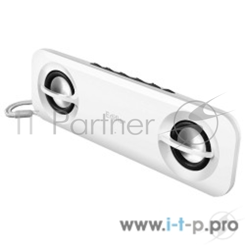 Колонки Edifier MP15 PLUS белый {Активные, 2 x 1,2W RMS, 100-20000Гц, портативные встроенный аккумулятор, SD-card, FM-тюнер}