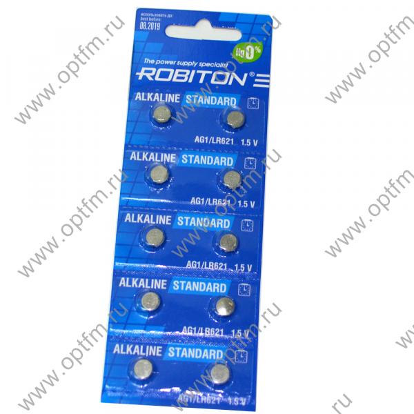 Батарейка часовая Robiton Standard AG1/LR621 /0% ртути/ (блистер/10шт)
