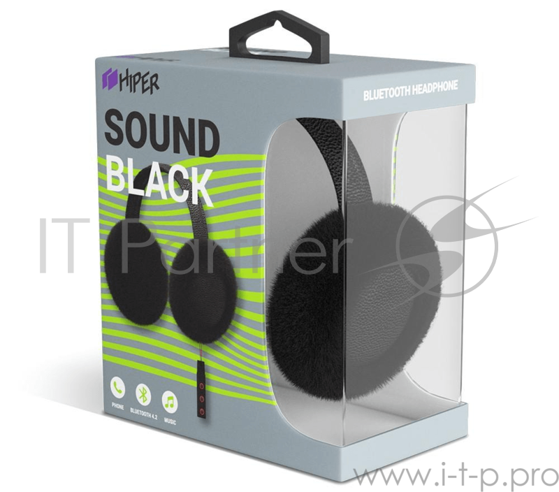 Наушники HIPER Детские беспроводные наушники Bluetooth headset HIPER Sound Black