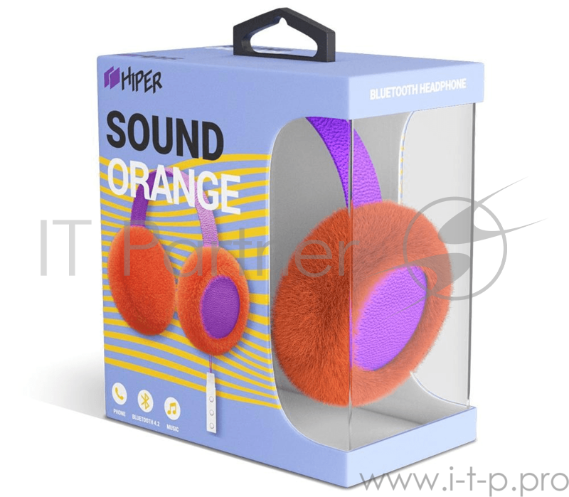 Наушники HIPER Детские беспроводные наушники Bluetooth headset HIPER Sound Orange