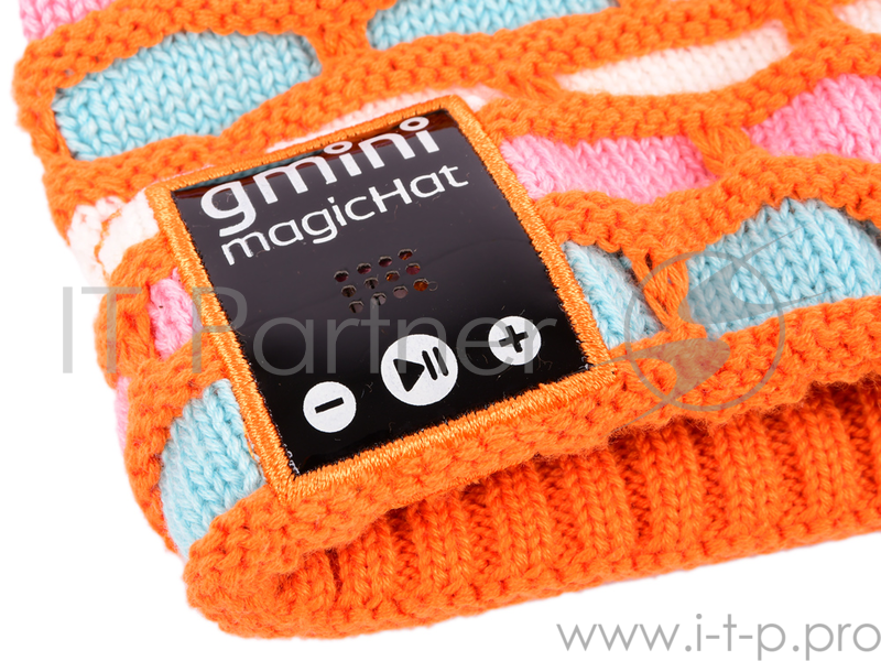 Gmini GM-BTW-E204O, шапка с Bluetooth гарнитурой, оранжевая