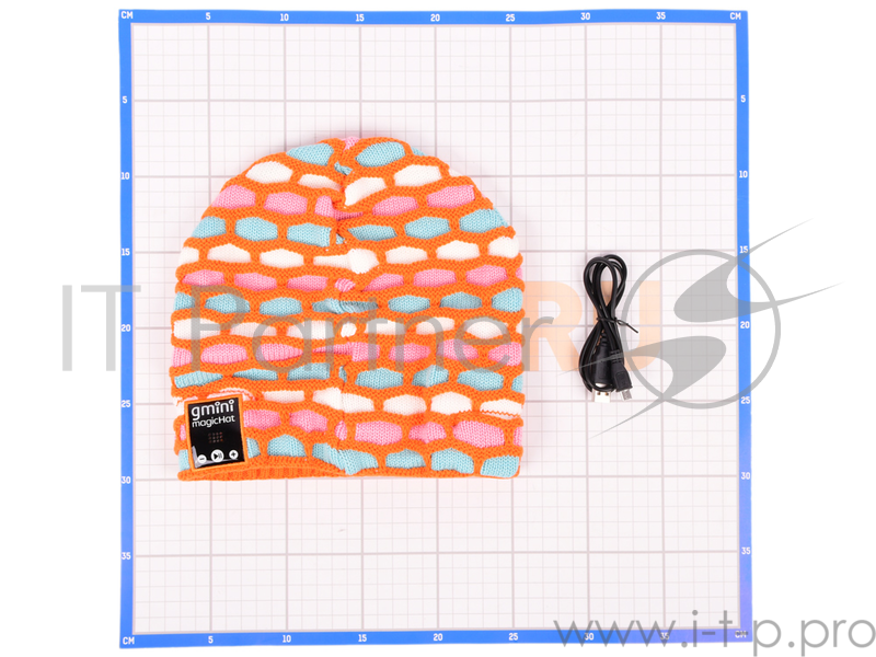 Gmini GM-BTW-E204O, шапка с Bluetooth гарнитурой, оранжевая