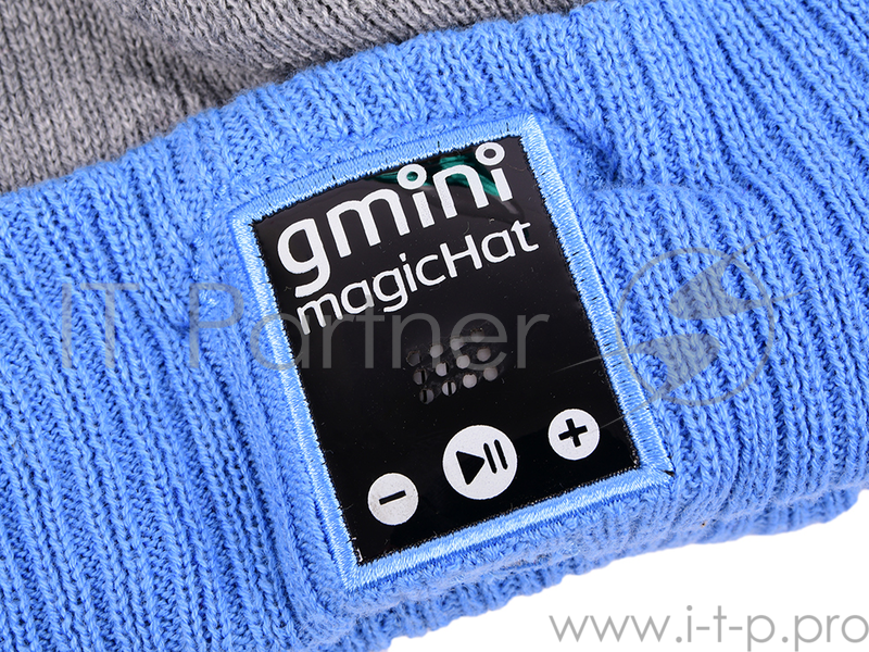 Gmini GM-BTW-E201BL, шапка с Bluetooth гарнитурой, синяя