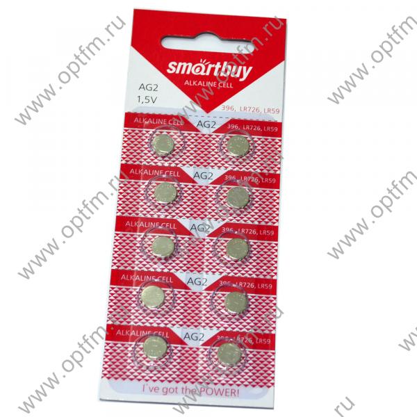 Батарейка часовая SmartBuy AG2/LR726/LR59 (блистер/10шт)