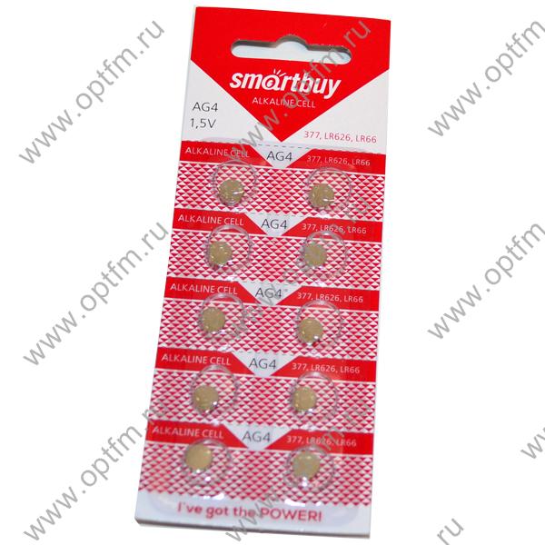 Батарейка часовая SmartBuy AG4/LR626/LR66 (блистер/10шт)