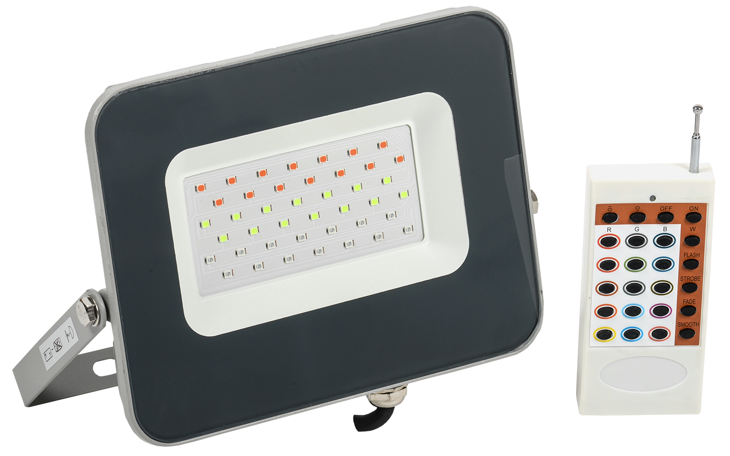 Iek LPDO7RGB-01-30-K03 Прожектор LED СДО 07-30RGB multicolor IP65 серый