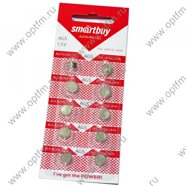 Батарейка часовая SmartBuy AG5/LR754/LR48 (блистер/10шт)