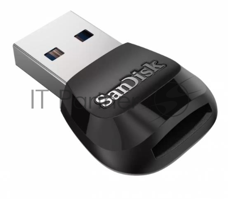 Устройство чтения/записи флеш карт SanDisk, MicroSD, USB 3.0, Черный