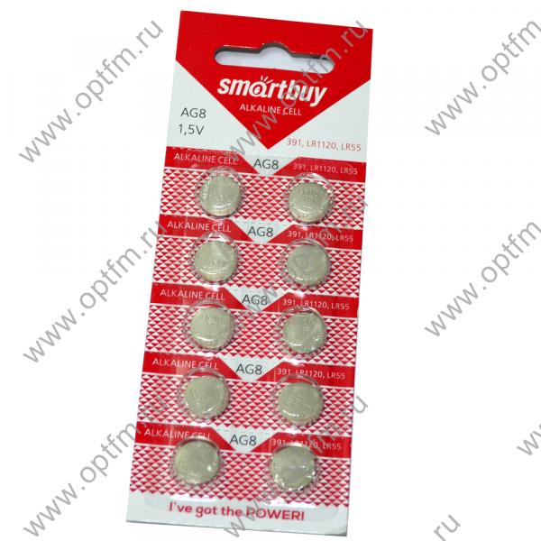 Батарейка часовая SmartBuy AG8/LR1120/LR55 (блистер/10шт)