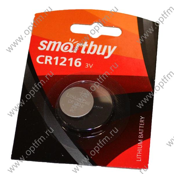 Элемент питания литиевый SmartBuy CR1216 (блистер/1шт)