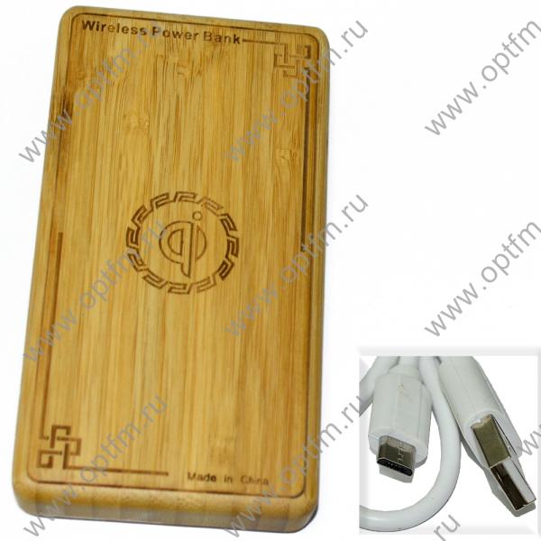 Аккумулятор внешний 8000mA OJD-N1 (USB выход 2,0A) Дерево