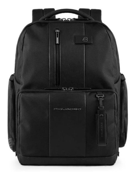 Рюкзак Piquadro Brief CA4532BR/N черный натур.кожа/ткань