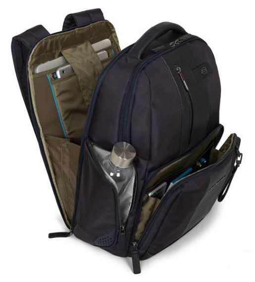 Рюкзак Piquadro Brief CA4532BR/N черный натур.кожа/ткань