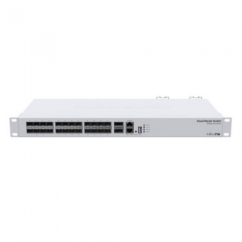 MikroTik CRS326-24S+2Q+RM Коммутатор в стойку, 24х SFP+, 2x QSFP+
