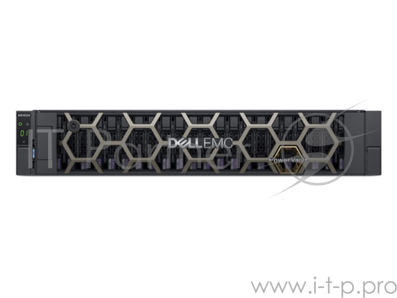 Дисковый массив Dell PowerVault ME4024 24x2.5/No HDD, 8 x SFP+ 10GbE/ 3YProSupport