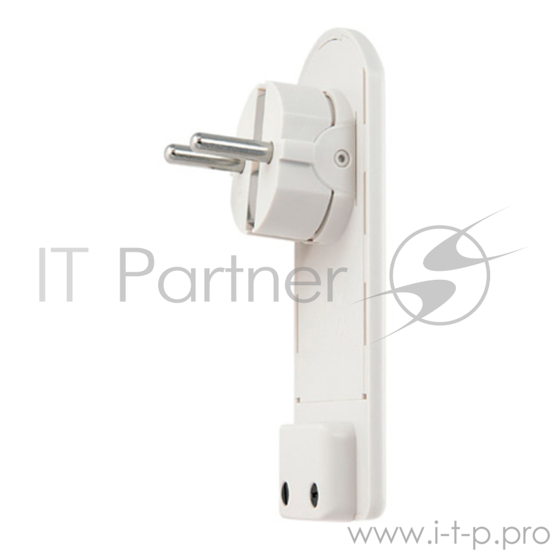 Вилка LUX ВР50 Зашкаф белая 220В 16А плоская разборная (30)