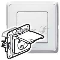 Розетка Cariva IP44 белая Розетка Cariva IP44 белая