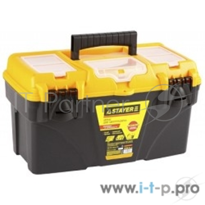 Ящик STAYER STANDARD (38105-21_z01/38105-21_z02) пластиковый с органайзерами, 530х275х290мм, 21