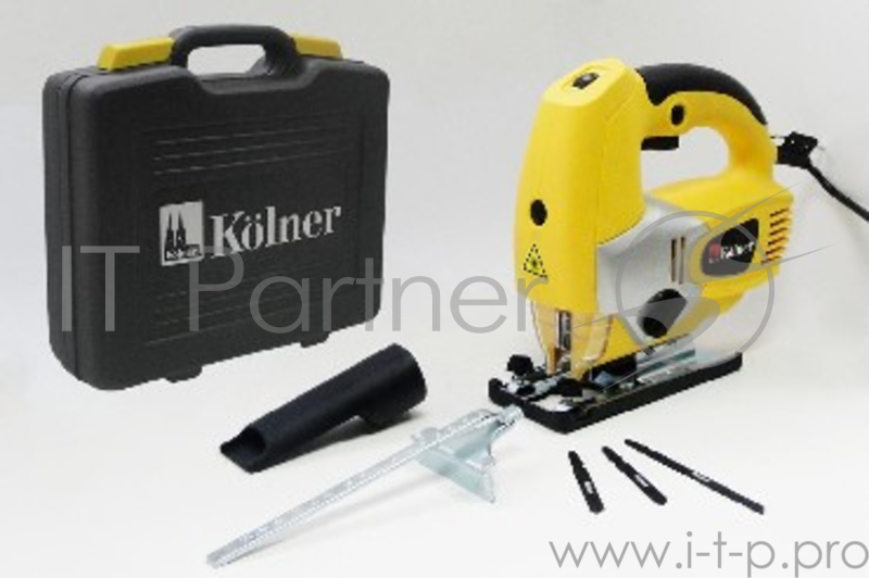 KOLNER KJS 800VCL(800Вт, лобзик электрический, 500-3000 ходов/мин, ход полотна 17мм, глубина пропила дерево 80мм, сталь 10мм, изменяемый угол пропила до 45 град, лазерный указатель направления пропила, подсветка)