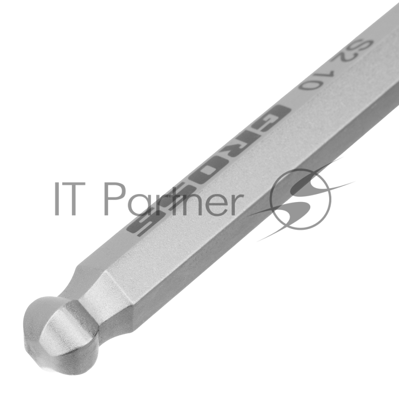 GROSS Набор ключей имбусовых HEX, 1,5–10 мм, S2, 9 шт., удлиненные с шаром, сатинированные// Gross 16403