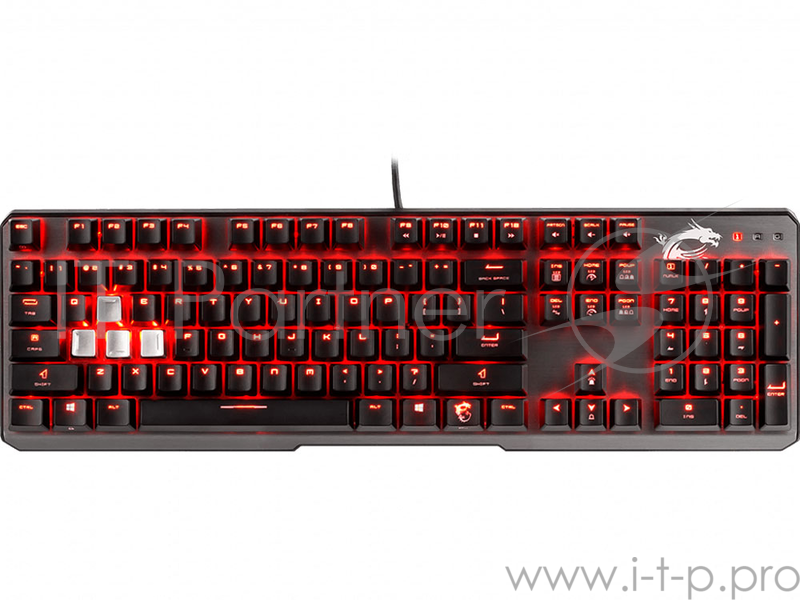 Клавиатура GAMING BLACK RU VIGOR GK60 CR MSI