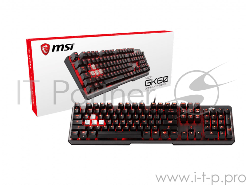 Клавиатура GAMING BLACK RU VIGOR GK60 CR MSI