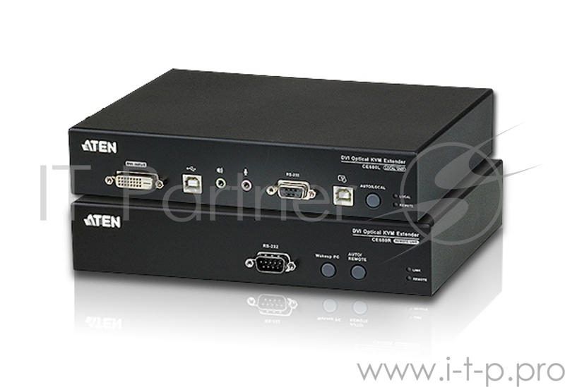 Удлинитель ATEN DVI Optical KVM Extender W/1.8M W/EU ADP
