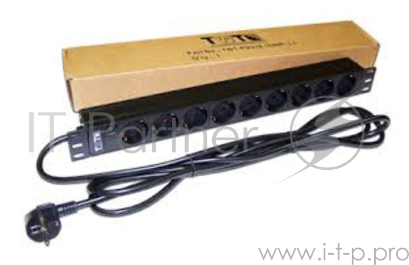 Управляемый блок распределения питания Lanmaster TWT-PDU19-16A9P-3.0 верт.размещ. 8xC13C13 базовые 10A C14