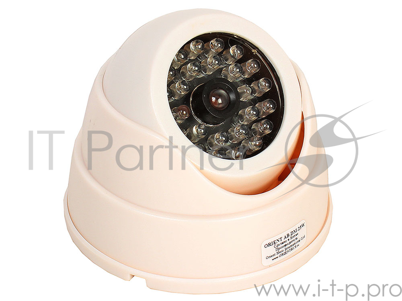Муляж камеры видеонаблюдения Orient AB-DM-25W купольная, LED (мигает), для наружного наблюдения