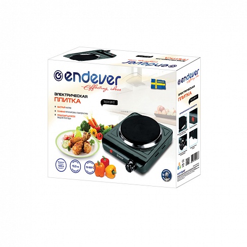 Плита Электрическая Endever Skyline EP-17 B черный (настольная)