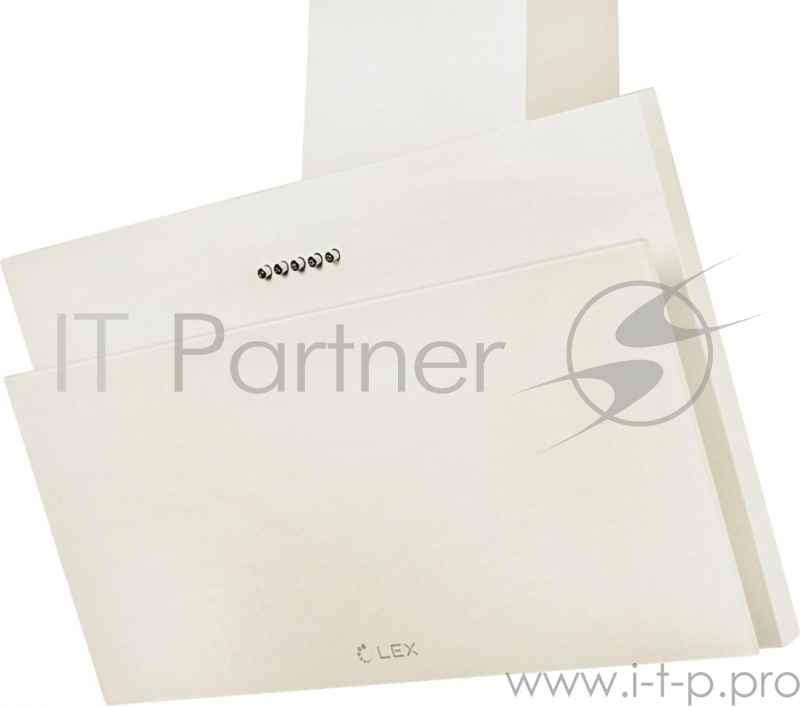 Вытяжка каминная Lex Luka 600 IV LIGHT cлоновая кость управление: кнопочное (1 мотор)