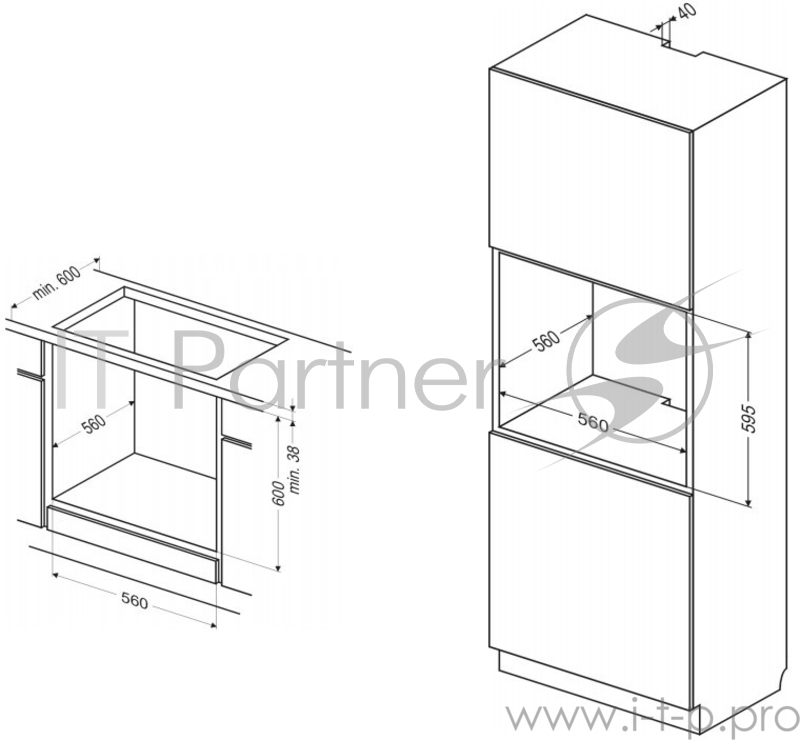 Духовой шкаф Электрический Hansa BOEI68491 нержавеющая сталь