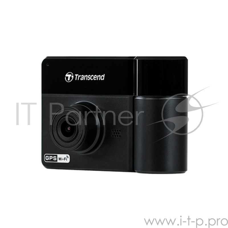 Transcend DrivePro 550 видеорегистратор автомобильный (WIFI + microSD 64Gb, ДВЕ КАМЕРЫ, GPS)