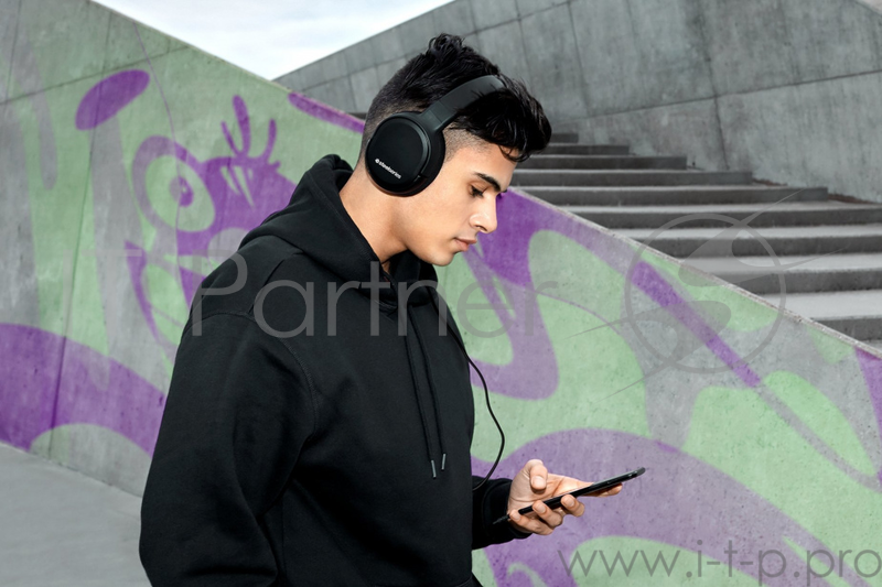 Наушники с микрофоном Steelseries Arctis 1 черный 3м мониторы Radio оголовье (61512)