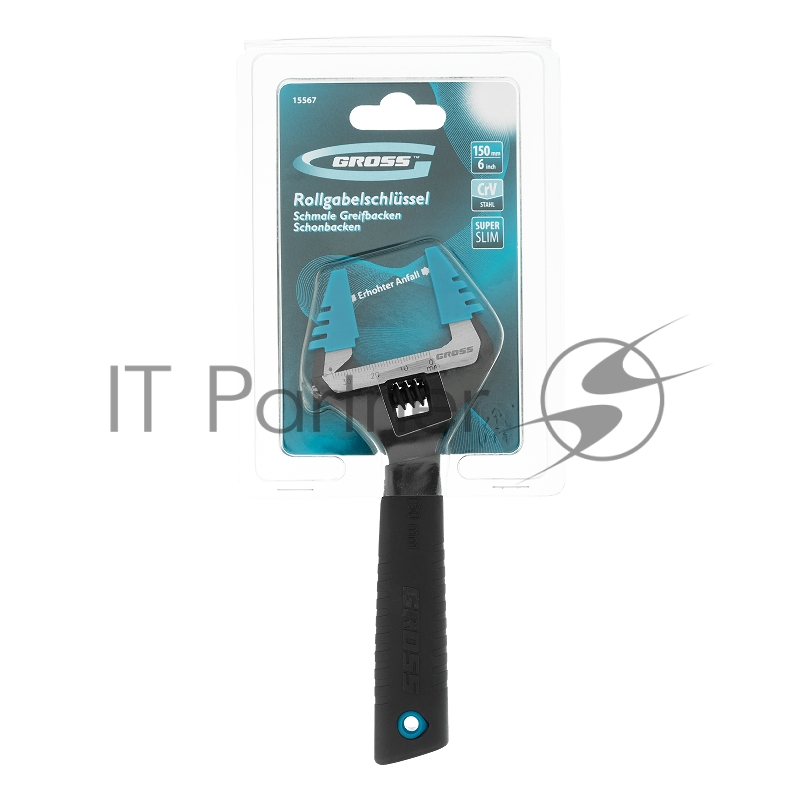 Ключ разводной GROSS 15567 (0 - 20 мм) 150мм
