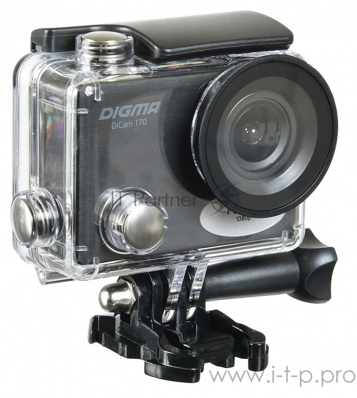Экшн-камера Digma DiCam 170 черный