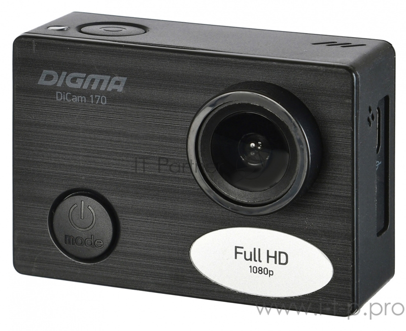 Экшн-камера Digma DiCam 170 черный