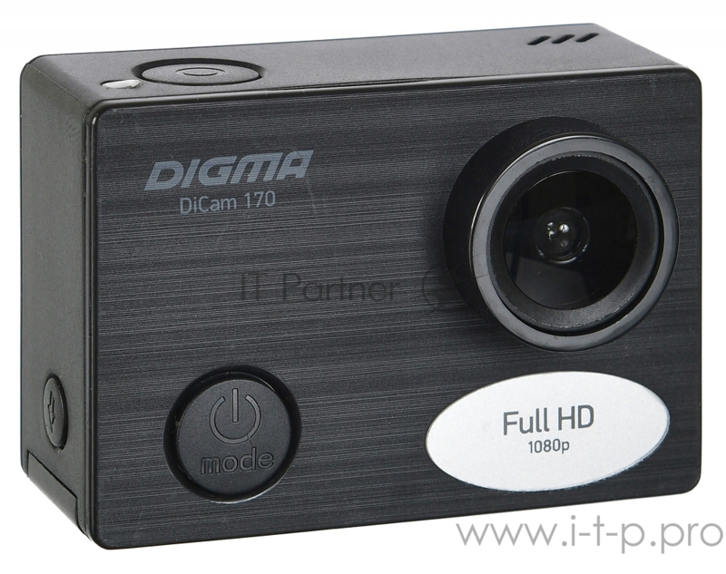 Экшн-камера Digma DiCam 170 черный