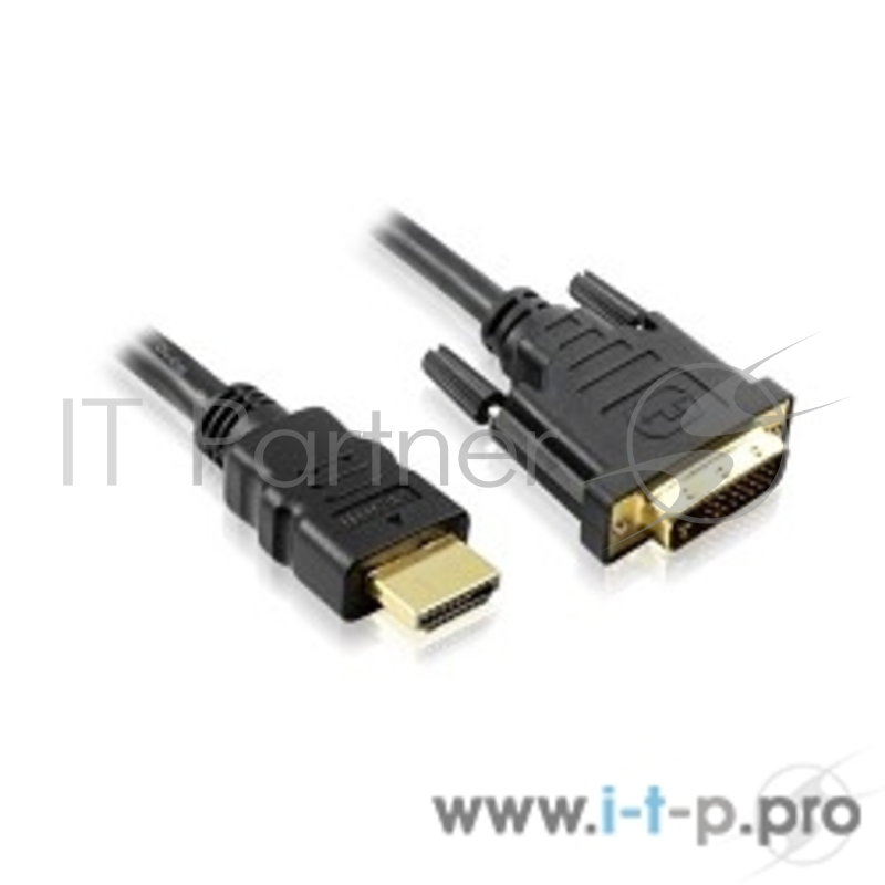 Кабель Greenconnect Кабель 1.8m HDMI-DVI 19M / 25M double link, 30 AWG