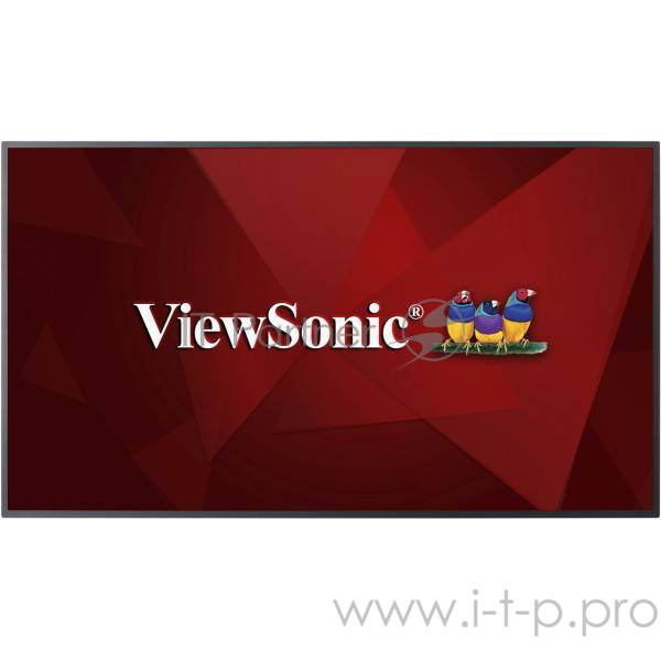 Профессиональная панель 55 ViewSonic CDE5510 Black (LED, 4K, 3840x2160, 8 ms, 178°/178°, 350 cd/m, 4000:1, VGA, 2xHDMI)