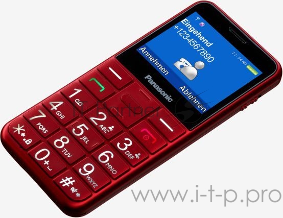 Мобильный телефон Panasonic TU150 красный моноблок 2Sim 2.4