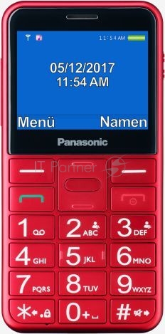 Мобильный телефон Panasonic TU150 красный моноблок 2Sim 2.4
