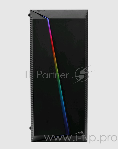 Корпус Aerocool Cylon Pro Tempered Glass без БП, боковое окно, Card Reader, RGB, ATX, черный
