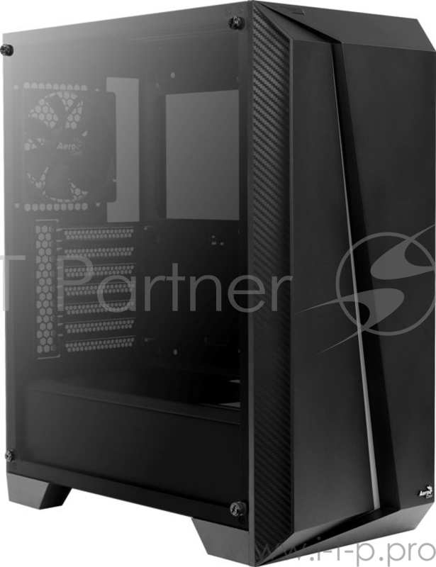 Корпус Aerocool Cylon Pro Tempered Glass без БП, боковое окно, Card Reader, RGB, ATX, черный