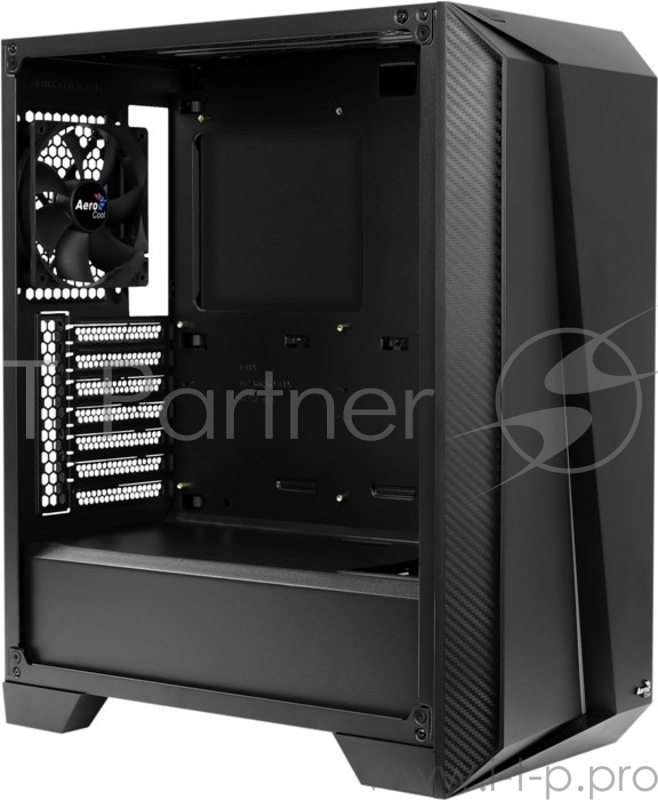 Корпус Aerocool Cylon Pro Tempered Glass без БП, боковое окно, Card Reader, RGB, ATX, черный