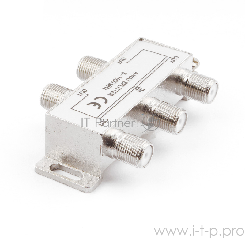 ТВ проф. сплиттер на 4 телевизора, Cablexpert AS-TV-04, 5-1000MHZ