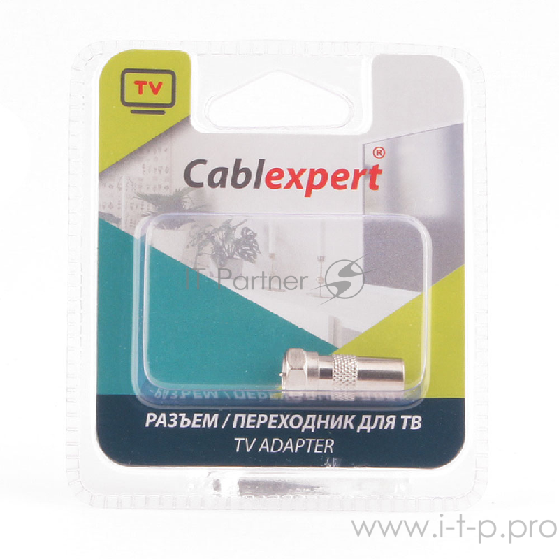 Переходник Cablexpert APL-MTVM-01, F (папа) / TV (папа), блистер