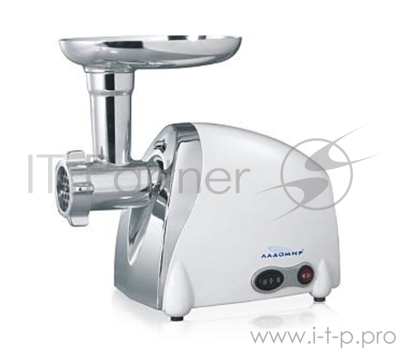 Мясорубка ЛАДОМИР м50к(Мощность 1200Вт. Низкий уровень шума. Нож из высококач. нерж. стали. Защита двигателя от перегрузок. Отдельный выключатель: функция реверса с возможностью ее блокировки, 3 стальные насадки, метал. лоток для продуктов, насадки: