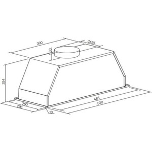 Встраиваемые вытяжки Graude LB 52.0 W